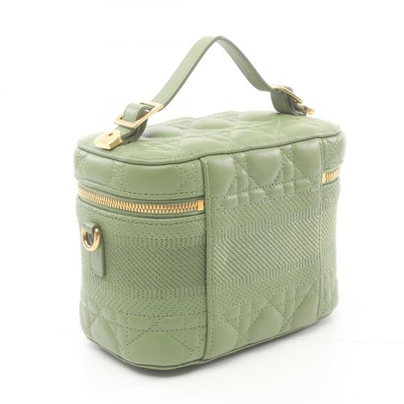 Dior Cannage Small Vanity Green Handbag - Picture 1 of 6